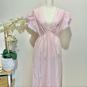 Light Pink Cover Up Scallop Sleeves